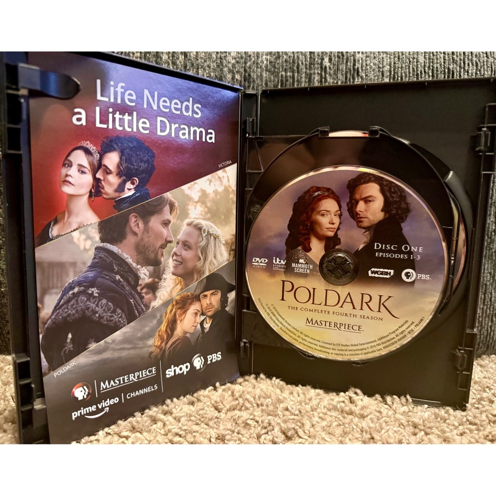 PBS Poldark The Complete Fourth Season DVD Excellent Period Drama BBC - Picture 3 of 6